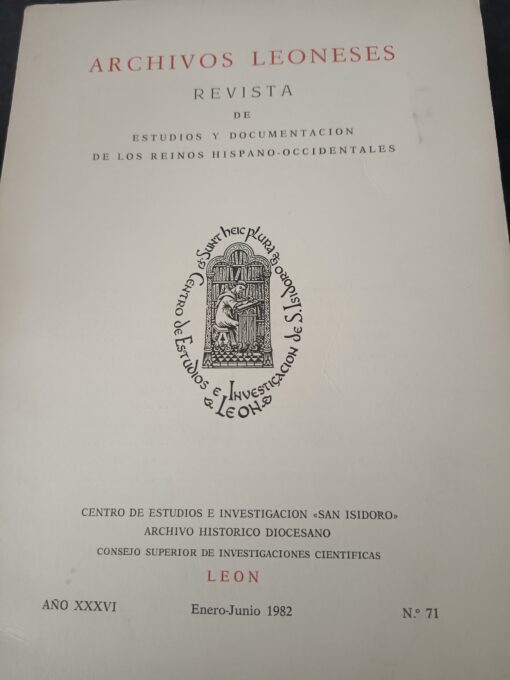 05881 510x680 - ARCHIVOS LEONESES Nº 71 ENERO A JUNIO 1982 REVISTA DE ESTUDIOS Y DOCUMENTACION DE LOS REINOS HISPANO-OCCIDENTALES AÑO XXXVI