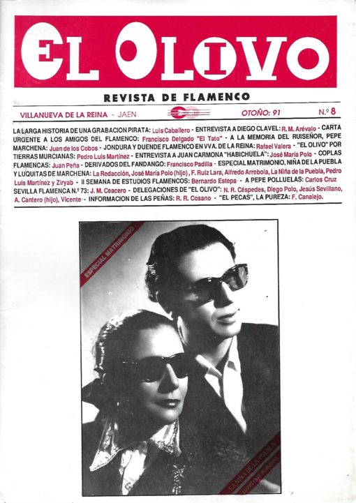 11364 510x721 - EL OLIVO REVISTA DE FLAMENCO OTOÑO 91 NUM 8