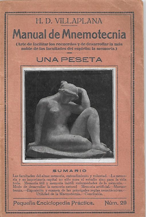 11907 510x757 - MANUAL DE MNEMOTECNIA (ARTE DE FACILITAR LOS RECUERDOS Y DE DESARROLLAR LA MAS NOBLE DE LAS FACULTADES DEL ESPIRITU LA MEMORIA)