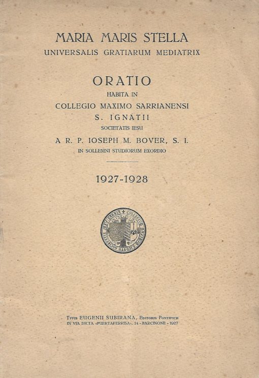 13658 510x744 - MARIA MARIS STELLA UNIVERSALE GRATIARUM MEDIATRIX COLLEGIO MAXIMO SARRIANENSI S IGNATII SOCIETATE JESU