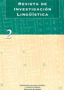 19654 247x346 - REVISTA DE INVESTIGACION LINGUISTICA NUM 2 VOL I AÑO 1998