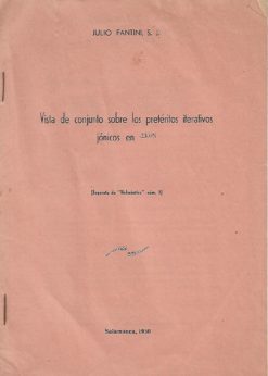 21143 247x346 - VISTA DE CONJUNTO SOBRE LOS PRETERITOS ITERATIVOS JONICOS SEPARATA DE HELMATICA NUM 3