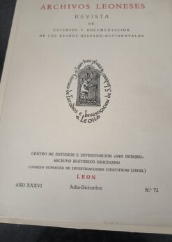 26687 247x346 - ARCHIVOS LEONESES Nº 72 REVISTA DE ESTUDIOS JULIO A DICIEMBRE  AÑO XXXVI