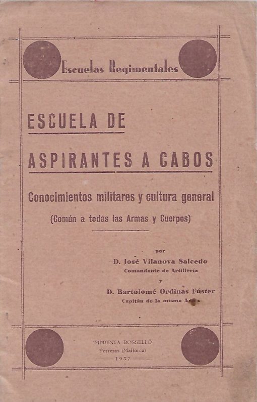 31506 510x795 - ESCUELAS REGIMENTALES ESCUELA DE ASPIRANTES A CABOS CONOCIMIENTOS MILITARES Y CULTURA GENERAL