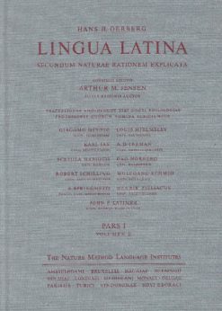 39255 247x346 - LINGUA LATINA SECUNDUM NATURAE RATIONEM EXPLICATA PARS I VOL II