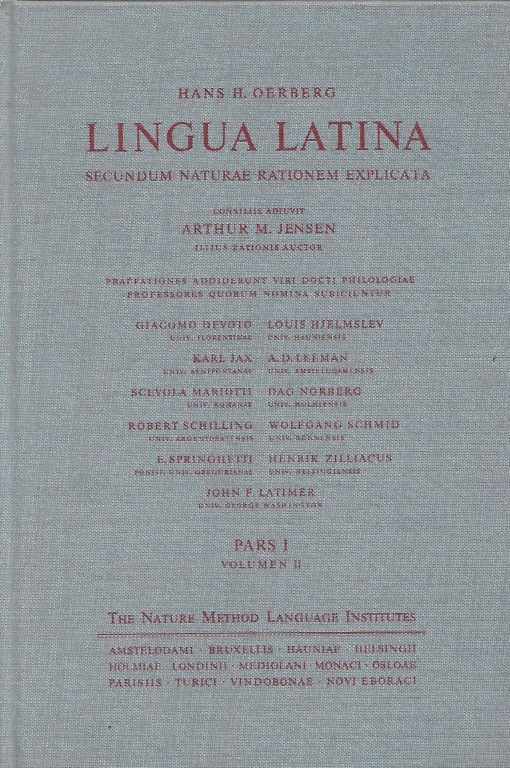 39255 510x768 - LINGUA LATINA SECUNDUM NATURAE RATIONEM EXPLICATA PARS I VOL II