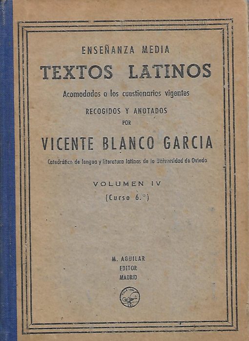 40877 510x698 - TEXTOS LATINOS ENSEÑANZA MEDIA VOL IV CURSO 6º