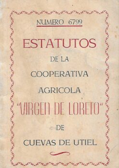 41062 247x346 - ESTATUTOS DE LA COOPERATIVA AGRICOLA VIRGEN DE LORETO DE CUEVAS DE UTIEL NUMERO 6799