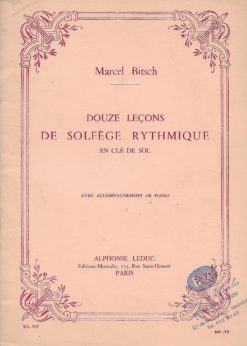 41957 247x346 - DOUZE LEÇONS DE SOLFEGE RYTHMIQUE EN CLE DE SOL