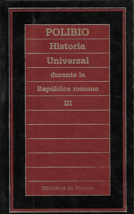 42732 510x814 - HISTORIA UNIVERSAL DURANTE LA REPUBLICA ROMANA TOMO III