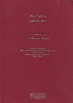 43431 247x346 - OBRA COMPLETA XAVIER CASP PROSA I