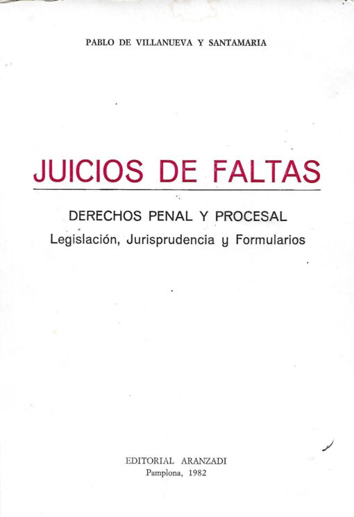 46536 510x746 - JUICIOS DE FALTAS DERECHOS PENAL Y PROCESAL