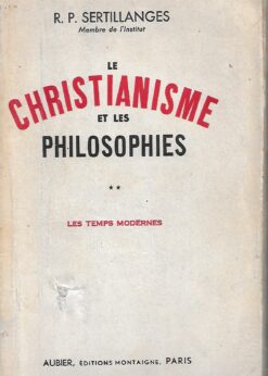 48880 247x346 - LE CHRISTIANISME ET LES PHILOSOPHIES 2 L AGE MODERNE