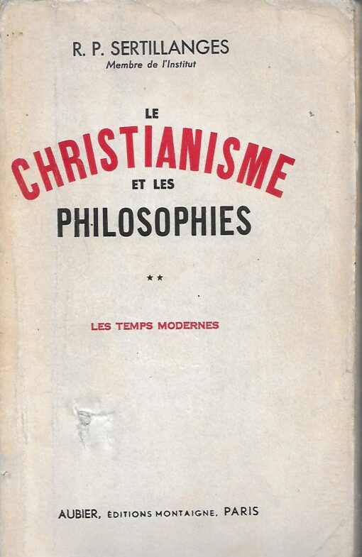 48880 510x785 - LE CHRISTIANISME ET LES PHILOSOPHIES 2 L AGE MODERNE