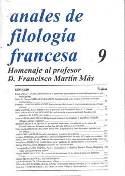 90210 247x346 - ANALES DE FILOLOGIA FRANCESA NUM 9 HOMENAJE AL PROFESOR D FRANCISCO MARTIN MAS