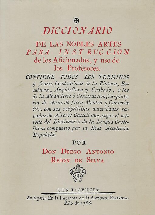 29701 510x706 - DICCIONARIO DE LAS NOBLES ARTES PARA INSTRUCCION DE LOS AFICIONADOS