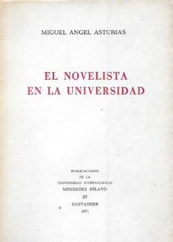 38637 247x346 - EL NOVELISTA EN LA UNIVERSIDAD