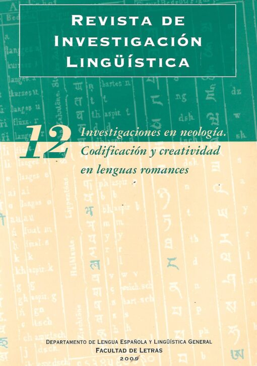 49098 510x727 - REVISTA DE INVESTIGACION LINGUISTICA 12 INVESTIGACIONES EN NEOLOGIA