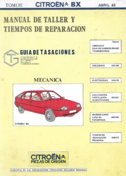 18100 247x346 - CITROEN BX MANUAL DE TALLER Y TIEMPOS DE REPARACION