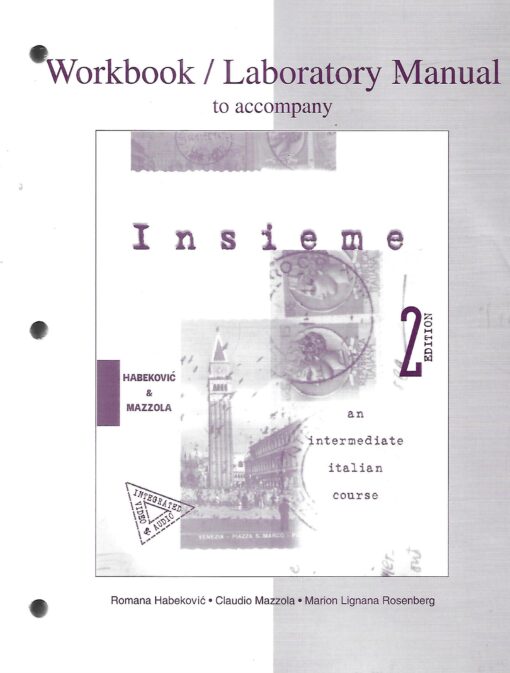 50386 510x673 - WORKBOOK LABORATORY MANUAL TO ACCOMPANY INSIEME