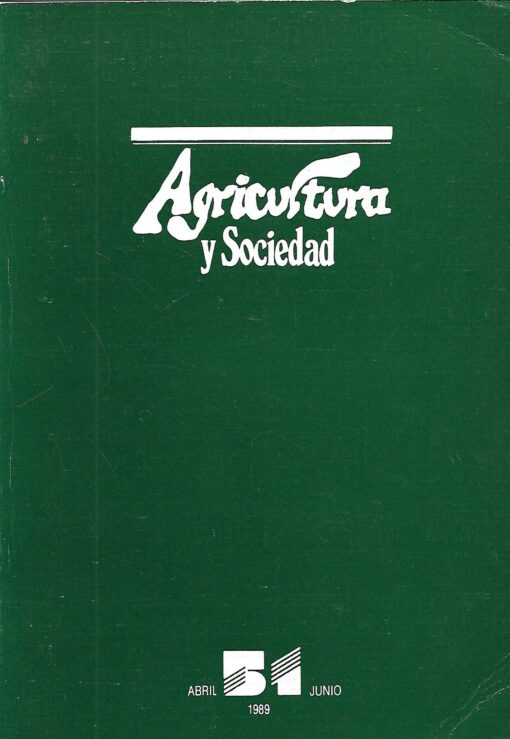 50715 510x739 - AGRICULTURA Y SOCIEDAD NUM 51 ABRIL JUNIO 1989