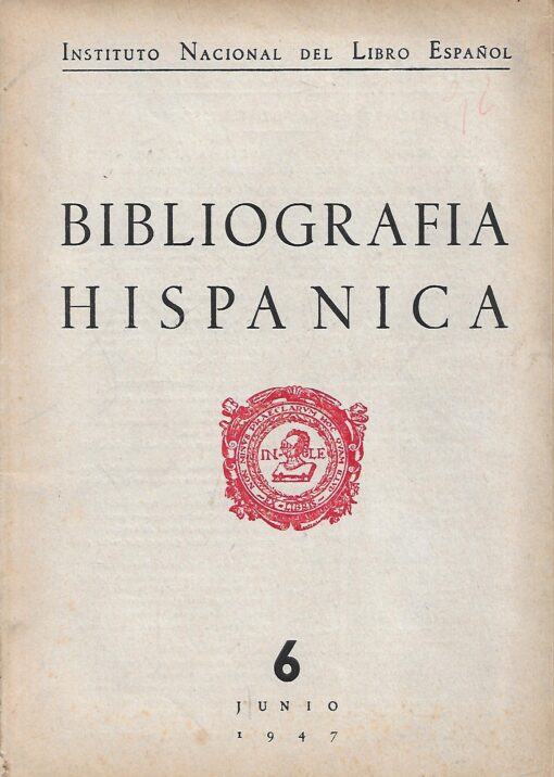 01226 510x716 - BIBLIOGRAFIA HISPANICA NUM 6 JUNIO 1947 Y NUM 10 OCTUBRE DE 1947