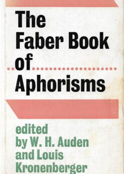 12231 247x346 - THE FABER BOOK OF APHORISMS