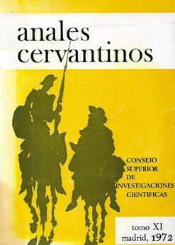 04424 247x346 - ANALES CERVANTINOS TOMO XI 1972