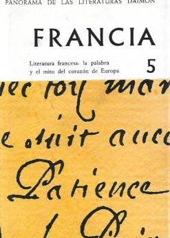 51497 247x346 - PANORAMA DE LAS LITERATURAS DAIMON 5 LITERATURA FRANCESA