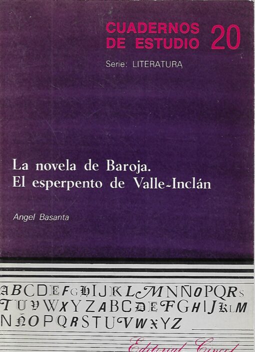 23538 1 510x704 - CUADERNOS DE ESTUDIO NUM 20 LA NOVELA DE BAROJA EL ESPERPENTO DE VALLE INCLAN