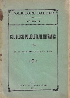 05003 247x346 - COL LECCIO POLIGLOTA DE REFRANYS 63 REFRANES POPULARES MALLORQUINES TRADUCIDOS AL CATALAN INGLES CASTELLANO ITALIANO Y ALEMAN