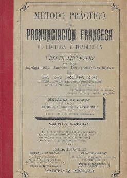 33440 247x346 - METODO PRACTICO DE PRONUNCIACION FRANCESA DE LECTURA Y TRADUCCION VEINTE LECCIONES MUY FACILES FRASEOLOGIA VERBOS EXCEPCIONES LECTURA PRACTICA