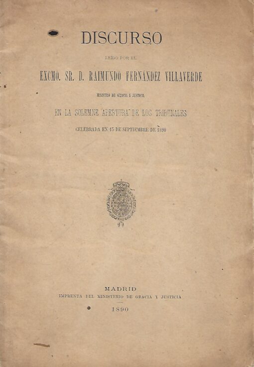 49960 510x737 - DISCURSO LEIDO EN LA SOLEMNE APERTURA DE LOS TRIBUNALES 15 SEPTIEMBRE 1890