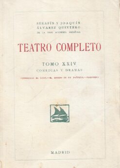 10497 247x346 - TEATRO COMPLETO TOMO XXIV COMEDIAS Y DRAMAS