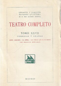 10523 247x346 - TEATRO COMPLETO TOMO XXVII COMEDIAS Y DRAMAS