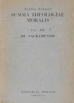 05696 247x346 - SUMMA THEOLOGIAE MORALIS VOL III DE SACRAMENTIS