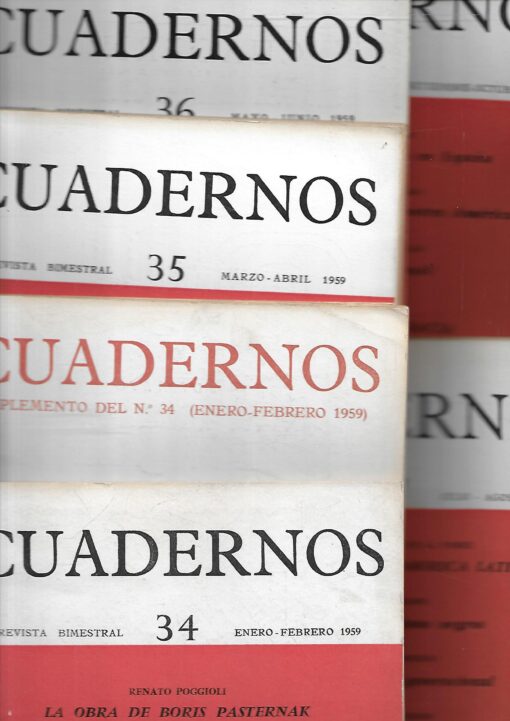 37526 510x721 - CUADERNOS DEL CONGRESO POR LA LIBERTAD DE LA CULTURA NUMS 34 AL 39 AÑO 1959 TENEMOS 34-35-38 -39