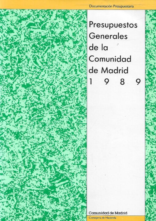 46641 510x721 - PRESUPUESTOS GENERALES DE LA COMUNIDAD DE MADRID 1989