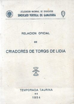 34267 247x346 - CRIADORES DE TOROS DE LIDIA TEMPORADA TAURINA 1954