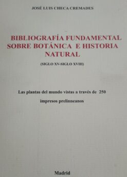 20259 247x346 - BIBLIOGRAFIA FUNDAMENTAL SOBRE BOTANICA E HISTORIA NATURAL SIGLO XV-SIGLO XVIII )