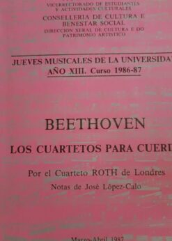 27190 247x346 - BEETHOVEN LOS CUARTETOS PARA CUERDA CUARTETO ROTH DE LONDRES