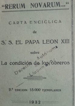 03491 247x346 - LA CONDICION DE LOS OBREROS RERUM NOVARUM ENCICLICA LEON XIII