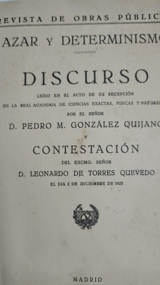 29080 510x907 - AZAR Y DETERMINISMO DISCURSO LEIDO D PEDRO M GONZALEZ QUIJANO CONTESTACION D LEONARDO DE TORRES QUEVEDO