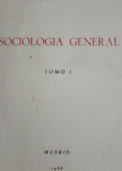 40557 247x346 - SOCIOLOGIA GENERAL TOMO 1