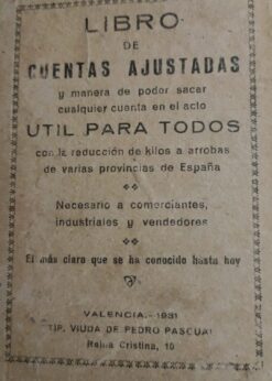 13654 247x346 - LIBRO DE CUENTAS AJUSTADAS CON REDUCCION DE KILOS A ARROBAS