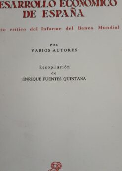 90514 247x346 - EL DESARROLLO ECONOMICO DE ESPAÑA JUICIO CRITICO DEL INFORME DEL BANCO MUNDIAL