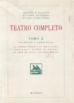 18764 247x346 - TEATRO COMPLETO TOMO X SAINETES Y ZARZUELAS