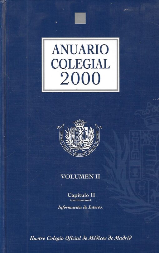 01490 510x811 - ANUARIO COLEGIAL 2000 VOLNES 1 Y 2 ILUSTRE COLEGIO OFICIAL DE MEDICOS DE MADRID