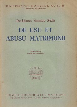 14926 247x346 - DE USU ET DE ABUSU MATRIMONII DECISIONES SANTAE SEDIS