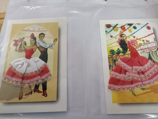 IMG 20230110 150644 510x383 - COLECCION 12 POSTALES NUEVAS BAILES SEVILLANAS CON LA BAILARINA VESTIDA